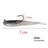 Luya isca falsa isca biônica pequeno peixe cinza pesca selvagem luz mar isca macia peixe mandarim baixo Taobao