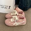 Zapatos de Malla Amarillos Transpirables Populares de Verano Delgados Casuales Retro Forrest Gump Zapatos Pequeños Zapatos de Tela para Entrenamiento Moral de Malla para Mujer