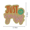Novos Adesivos de Tecido Bordados com Citações Inspiradoras de Celebridades para Decoração de Roupas Adesivos de Patches de Letras Energia Positiva Patches Bordados Passar a Ferro