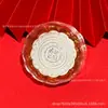 Festival do Meio Outono Criativo "Flores em Flor, Lua Cheia" Lua de Cristal Bolo Lunar Ornamento Dourado Conjunto Clássico de Presente Lembrança de Negócios Venda por Atacado