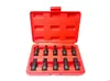 Juego de Llaves de Vaso Hexagonales T30 T40 T50 Puntas Torx Hexagonales M10 M14 Cabezal de Herramienta de Vaso de 12 Puntas
