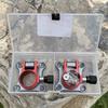 Caja de pesca para exteriores soporte para sombrilla plegable gratis portátil caja de pesca soporte de aleación de aluminio accesorios para equipo de pesca al por mayor