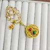 Chaveiro Gato da Sorte Shajin Pingente de Chave Gota de Óleo Pingente de Metal Estilo Chinês Chaveiro de Carro