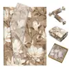 Wx161 Patrón Retro Papel Sydney 17g Papel de Regalo Dulces a Prueba de Humedad Papel Decorativo Copia Flor Blanca Pequeña