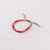 Pulsera Nudo Diamante año del Dragón año de nacimiento cuerda roja pulsera de cuentas cuerda colorida material de joyería tejido a mano DIY