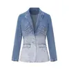 Fábrica de Origem ODM de Lote Pequeno Jaqueta Jeans Feminina Jaqueta Jeans Feminina Fábrica Personalizada Personalização