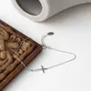 Pulsera Cruzada para Mujer, Popular Transfronteriza Europea y Americana, Joyería de Mano de Lujo Ligero de Gama Alta, Accesorios Versátiles y Sencillos