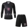 2026 Uniforme de Fútbol de Manga Larga Transfronterizo para Niños Conjunto de Jersey de Miami para Estudiantes de Primaria y Secundaria Uniforme de Equipo de Entrenamiento de Competición Venta al por Mayor