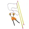 Punto de fábrica palo para gatos palo para gatos palo para gatos mascota juguete para gatos caña con plumas color bola para gatos bola de juguete para gatos