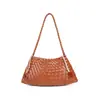 He Ming Bolsa de Braço Tecido à Mão Feminino para o Trabalho Ombro Único Transversal Versátil Bolsa de Braço 60117