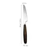 Directo del fabricante, juego de cubiertos de madera de 4 piezas, color negro y dorado vintage, cuchillo, tenedor y cuchara de acero inoxidable para uso doméstico, cenas occidentales, camping y picnics