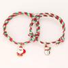 Pulsera navideña nueva de Amazon un par de Papá Noel de aceite goteando amor aleación succión magnética pulsera de pareja