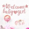 Banner de Bienvenida para Baby Shower Transfronterizo Niño Niña Fiesta Banner de Revelación de Género Banner de Letras
