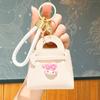 Desenho Animado Bonito Kuromi Bolsa Chaveiro Pequeno Pingente Chaveiro Estilo Japonês e Coreano Popular Bolsa de Mão Porta-Moedas Atacado