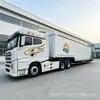 Exportação transfronteiriça lona lateral de cortina de 3 eixos tipo pescoço de ganso tipo carroceria de transporte tipo trator reboque semi-reboque