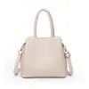 Bolso de Mano de Cuero Suave Más Vendido en Comercio Exterior para Mujer Modelo Nuevo 2026 Bolso de Hombro Cruzado de Tres Capas de Gran Capacidad Simple y Elegante