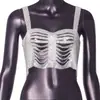 AYJ Ropa Europea y Americana para Mujer de Amazon con Calados y Tirante al Cuello Top Sexy para Chicas Atrevidas Y21353