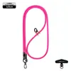 Nuevo cordón para teléfono móvil 6MM resistente para colgar en el cuello ajustable para exteriores anti-pérdida delicada cuerda trenzada para muñeca negra