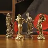 Latão Antigo Quatro Beldades Estátua de Bronze Ornamento de Mesa Antigo Figura Diversa Escultura de Bronze Artesanato Pequeno Item de Bronze Venda por Atacado