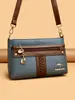 Comercio Exterior Transfronterizo Bolsos de Mujer al por Mayor 2025 Nuevo Bolso Cuadrado Pequeño Simple y de Moda Bolso de Hombro Único Cruzado Versátil de Color Contrastante
