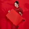 Equipaje de boda rojo retro festivo dote nupcial caja de dote maleta roja para boda maleta con ruedas para boda