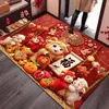 Felpudo Año de la Oveja, Felpudo Propicio para el Año Nuevo, Alfombra Impresa para Celebración de Mudanza a Casa Nueva, Felpudo