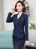 Terno listrado azul terno feminino roupas de negócios elegantes mulheres vestido de negócios terno colete três peças roupas de trabalho