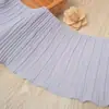 Borda Larga de Renda Plissada de Chiffon de Camada Única para Bordas de Camisetas, Bainhas de Saias e Acessórios de Vestuário DIY Materiais de Tecido Feitos à Mão