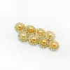 Color Perla Solar Flor Corazón Doble Diamante DIY Hecho a Mano Vestido Accesorios para el Cabello con Falda de Encaje de Perlas Diamante Decorativo