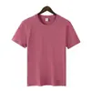 Camiseta de Manga Corta, Cuello Redondo, Algodón Puro Pesado de Color Sólido Holgada Cultural para Hombre, Camiseta con Mangas Cortas, en Stock para Hombre
