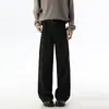 Pantalones Casuales de Color Sólido Estilo Retro Old Money para Hombre Primavera Otoño Nuevo Estilo Marca de Moda Saber Pierna Recta Pantalones Largos