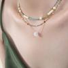 Collar con colgante de jade hetiano de estilo chino, personalidad versátil, temperamento, Reina Madre, acero de titanio, oro de 18 quilates, joyería de hip hop al por mayor