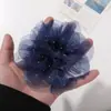 Dulce fresco malla oscura perforación caliente camelia diy hecho a mano tocado de temperamento corsage accesorios para ropa accesorios al por mayor