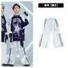 Moda Hip-Hop Infantil Marca de Moda Street Dance Moda Infantil Roupa de Moletom Hip Hop para Meninos Conjunto de Calças Casuais Roupa de Performance para Meninas Outono
