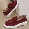Mocasines Planos 2025 Primavera y Otoño Nuevos Planos de Punta Redonda Sin Cordones Perezosos Casuales Planos Sin Cordones Venta al por Mayor