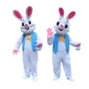 Nuevo Disfraz de Muñeco de Dibujos Animados Conejo de Pascua Día del Niño Conejito Blanco Animales del Zoo Disfraz para Actuación en Escenario Venta al por Mayor
