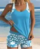 2027 Europeo Nuevo Comercio Electrónico Transfronterizo Traje de Baño de Gama Alta Estampado de Dos Piezas para Mujer Conservador Secado Rápido Boxer Brief