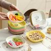 Prato de Mesa para Ossos Lixo Doméstico Prato de Ossos Grau Alimentício Prato Pequeno Prato para Lanches Frutas com Base Armazenamento