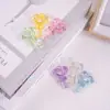 Chave Criativa em Forma de Coração Pingente Acrílico Chaveiro Pingente DIY Pingente Feito à Mão Material Acessórios de Decoração para Sapatos