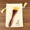 Peine de Belleza Redondo Imitación Cuerno de Carnero Palo de Masaje Meridianos de Sándalo para Cara y Cuello