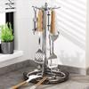 Novo Suporte de Armazenamento Giratório para Espátulas Prateleira de Bancada de Cozinha Gancho Suporte para Colheres e Pás Suporte de Utensílios de Cozinha Prateleira de Armazenamento para Colheres