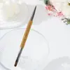 Caneta de Construção Dupla Face Cravejada de Diamantes, Pincel Chanfrado de Cabeça Plana para Cílios, Aparar Sobrancelhas, Pintura de Sobrancelhas, Caneta de Desenho Pintada Portátil, Ponto de Diamante