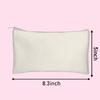 Amazon al por mayor transfronterizo bolsa cosmética con cremallera en blanco DIY bolsa de almacenamiento de lavado portátil bolsa para lápices bolsa de papelería
