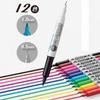 Venta al por mayor Taiwan Lion doble punta pluma extraña aceitosa 685 rotulador color pluma de línea Gou juego de 12 colores pluma para pintar