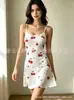 Ropa de casa estilo nuevo 2026, camisola camisón estampada, camisola camisón linda y dulce, ropa de estar para mujer, camisón