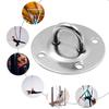 Placa Redonda Fija de Acero Inoxidable para Colgar con Soporte de Carga, Hebilla Superior para Colgar Hamaca, Saco de Arena, Columpio, Gancho para Silla Colgante, Placa Fija para Yoga Aéreo