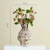 Jarrón de Cerámica Creativo, Nuevo Estilo Minimalista Chino Wabi-Sabi, Decoración de Mesa para Casa de Huéspedes, Hogar, Restaurante, Adornos y Artesanías