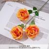 3 Nuevos Ramilletes Redondos de Rosas Artificiales Falsas, Flores de Seda, Flores Artificiales de Plástico, Decoraciones de Alta Gama para Sala de Estar, Productos de Arte Floral para Bodas