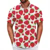 Camisa hawaiana transfronteriza, de manga corta, con cuello, casual, estilo europeo y americano nuevo, estampada, para hombre