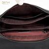 DENK Bolso de Cuero Transfronterizo para Mujer Venta al por Mayor Sentido de Alta Gama Nicho Moda Trendy Bolso de Hombro Cruzado Cuero Vacuno de Capa Superior Bolso de Madre
